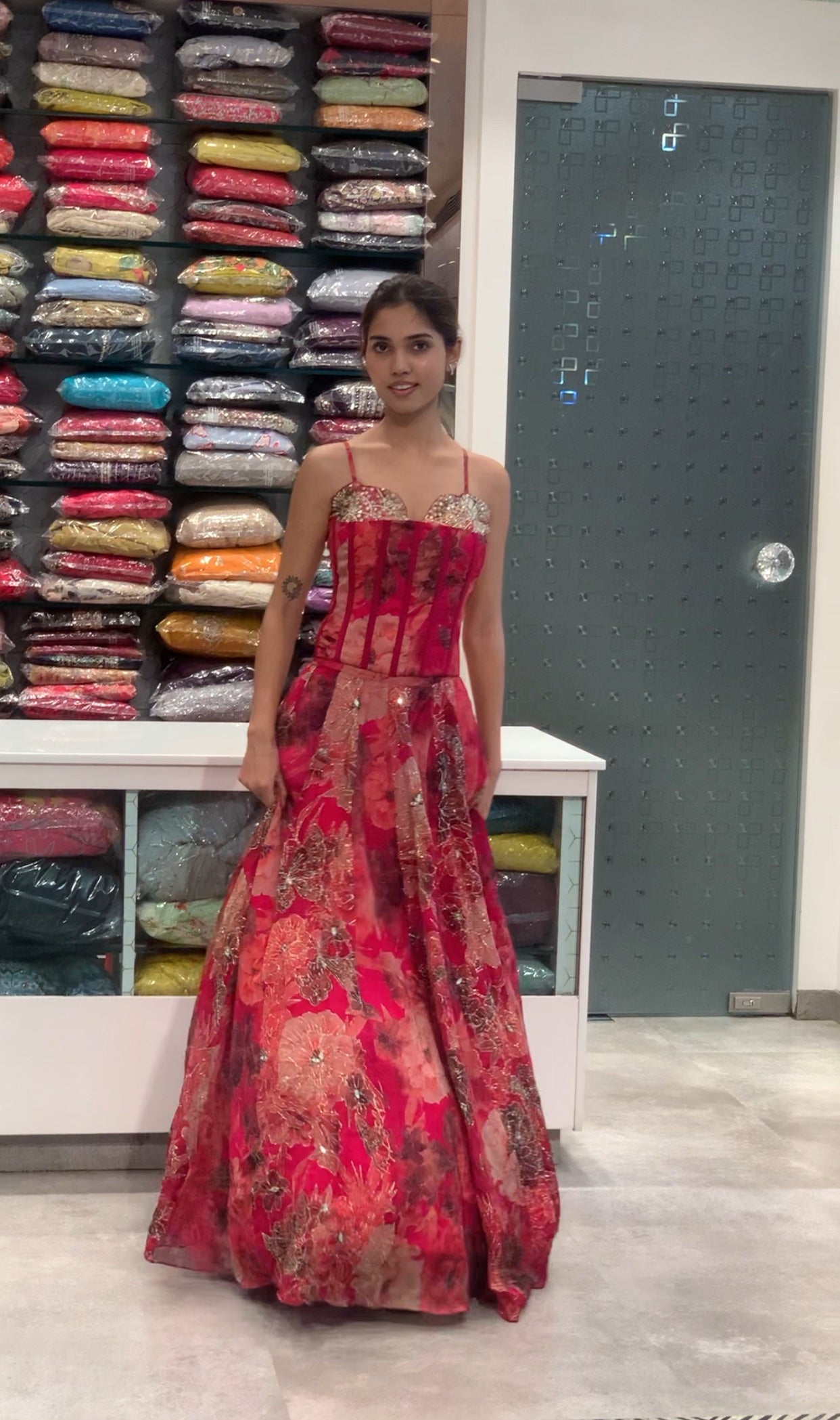 Rani Pink Corset Top & Lehenga
