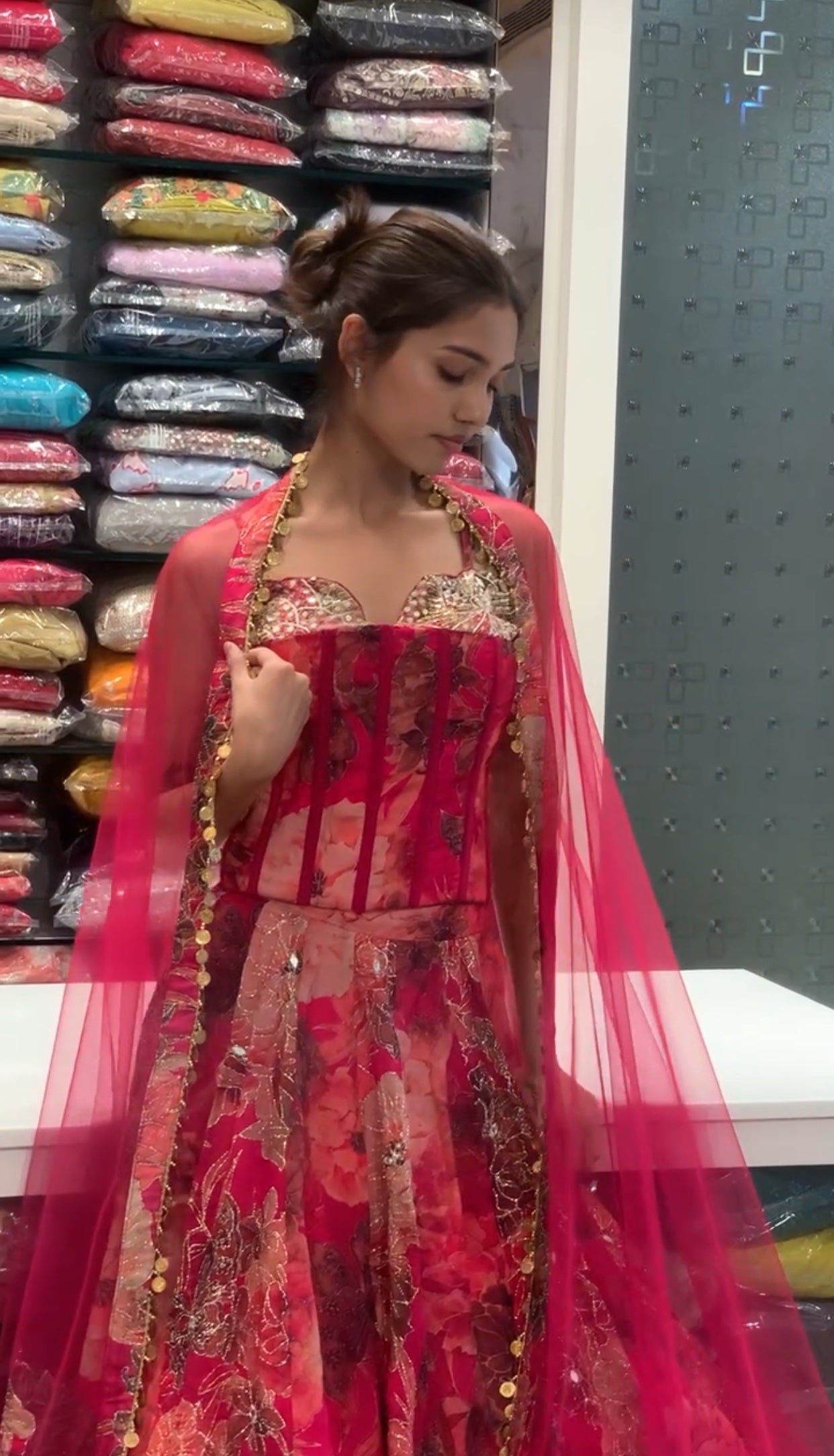 Rani Pink Corset Top & Lehenga